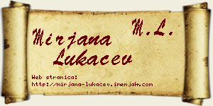 Mirjana Lukačev vizit kartica